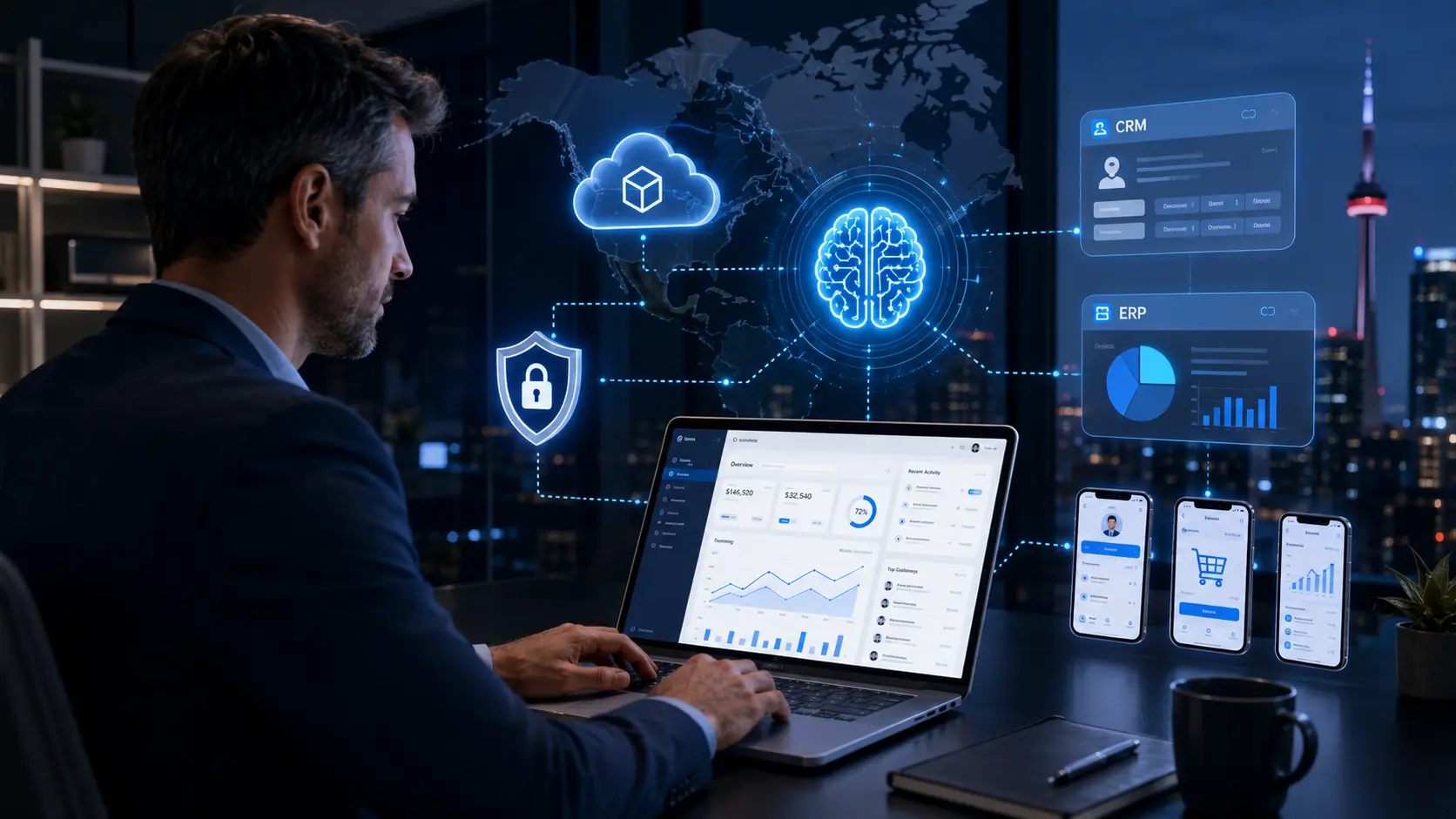 AI-Powered Custom Software Development for Small Businesses in USA & Canada — Tekizz blog post
